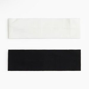 H&M Black and White Headband Set